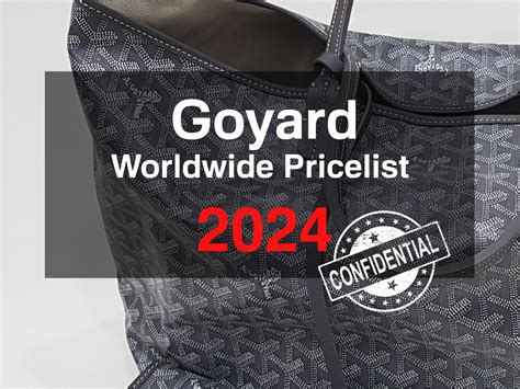 is goyard cheaper in europe|Goyard price list paris.